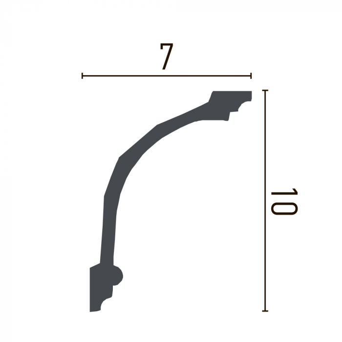 Cornisa din poliuretan,Grand Decor, C 771, 10cmx7cmx200cm [2]