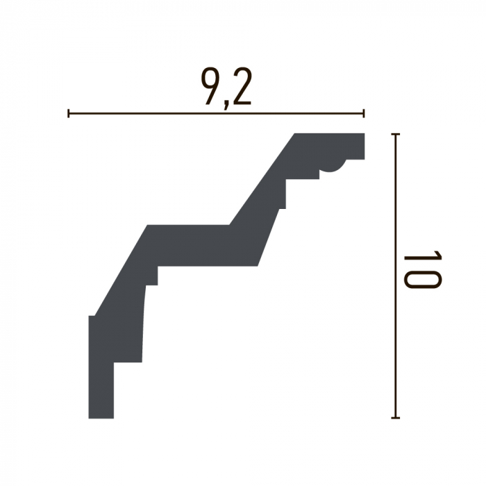 Cornisa din poliuretan,Grand Decor, C 903, 10cmx9.2cmx200cm [2]