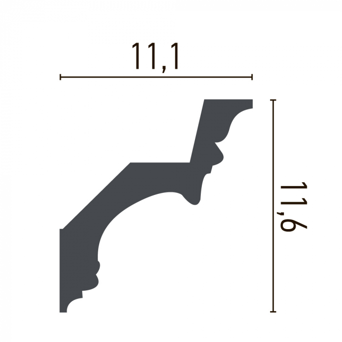 Cornisa din poliuretan,Grand Decor, C 914, 12cmx10.7cmx200cm [2]