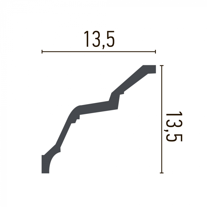 Cornisa din poliuretan,Grand Decor, C 919, 14cmx13.7cmx200cm [2]