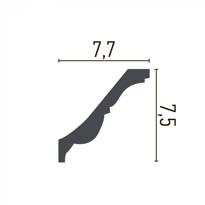 Cornisa din poliuretan,Grand Decor, C 931, 7cmx8cmx200cm [2]