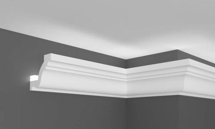 Cornisa din poliuretan,Grand Decor, P 834, 6.3cmx6cmx200cm [4]