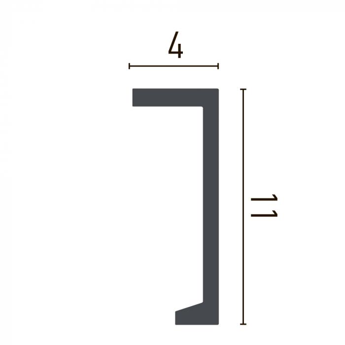 Cornisa din poliuretan,Grand Decor, P 890, 11cmx 4cmx200cm [2]