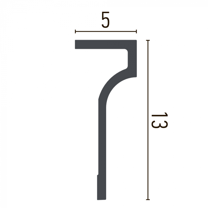 Cornisa din poliuretan,Grand Decor, P 891, 13cmx 5cmx200cm [2]