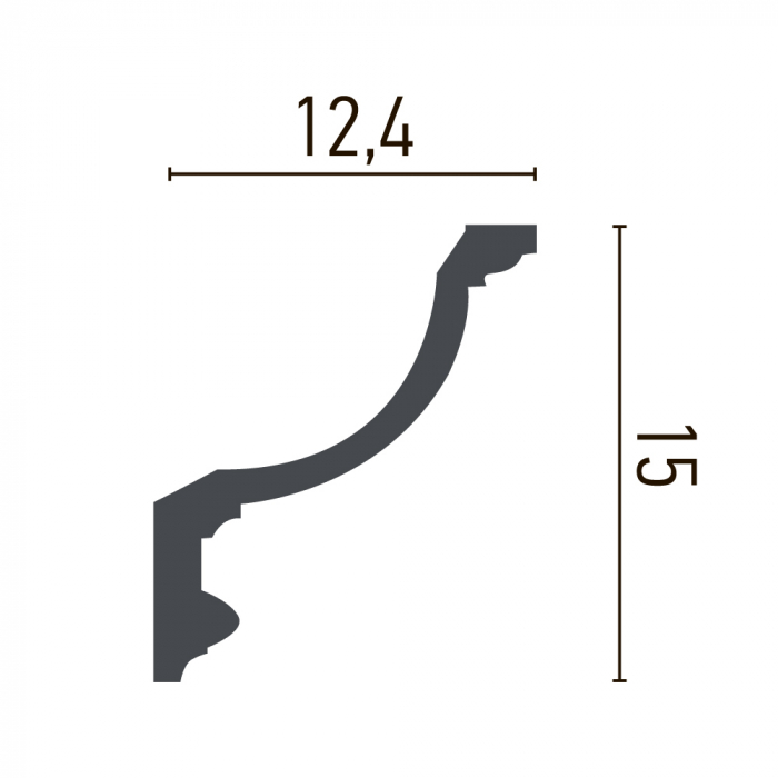 Cornisa din poliuretan,Grand Decor, P 933, 15.4cmx12cmx200cm [4]