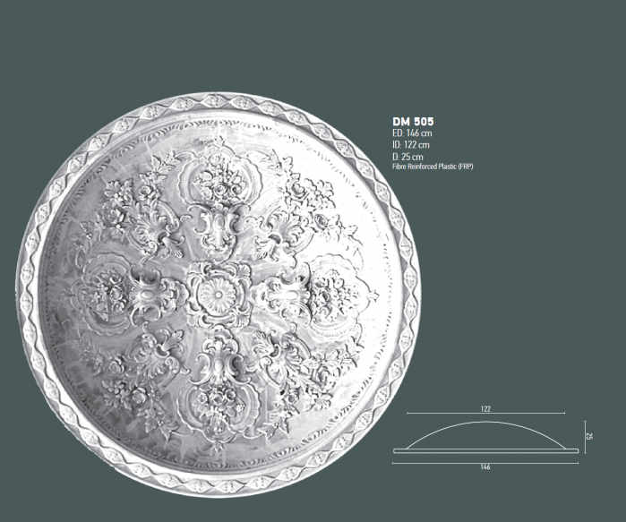 Cupola decorativa din poliuretan, DM 505 [2]