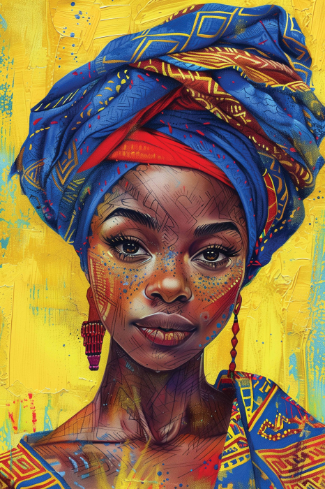 Femeie africană în culori vibrante – forță și grație [1]