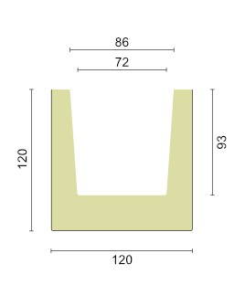 Grindă decorativă  ED 106  12cmх12cm [3]
