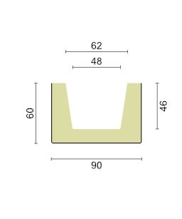 Grindă decorativă  ED 107  6cmх9cm [3]