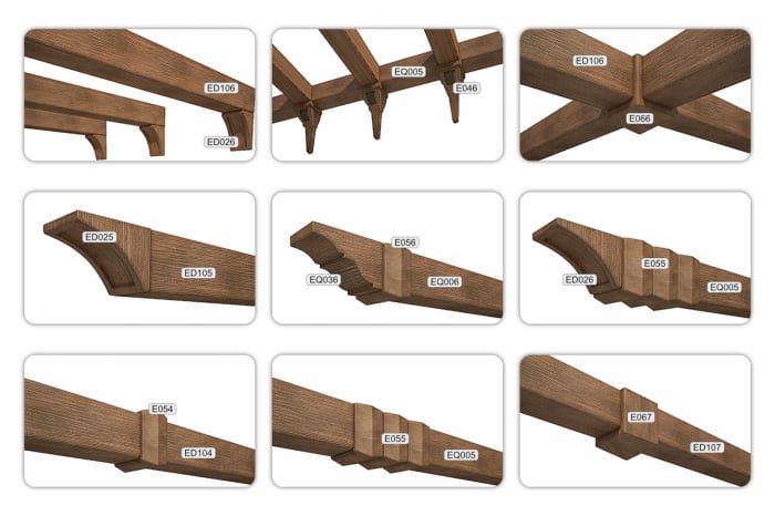 Grindă decorativă  ED 107  6cmх9cm [9]