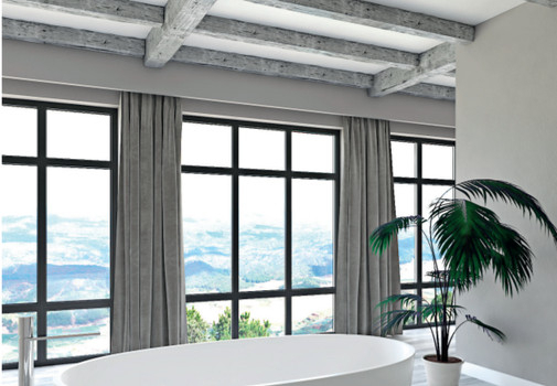 Grindă decorativă rustică EQ 006 alb clasic 12cmх12cm [8]