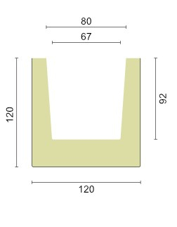 Grindă decorativă rustică EQ 006 stejar clasic inchis 12cmх12cm [2]