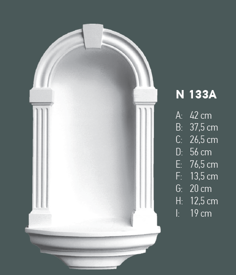 Nisa decorativa din poliuretan, N133, 37.5cm x 76.5cmx 10.5cm [4]