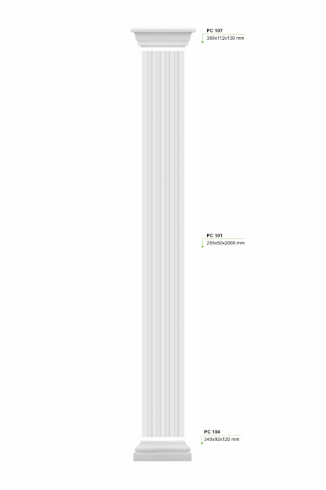 Pilastru PC 101 , 25.5cm x 5cm x 200cm [6]