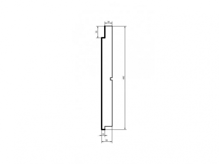 Placa de fuga, HC104-50, 49cm x 5cm x 200cm [2]