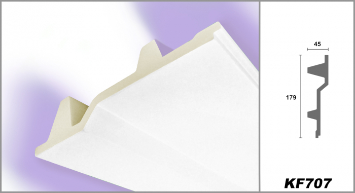 Scafa luminoasa - brau din poliuretan,Tesori F, KF707, 17.9cmx4.5cmx200cm [5]