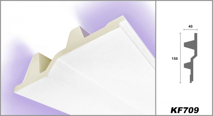 Scafa luminoasa - brau din poliuretan,Tesori F, KF709, 15cmx4cmx200cm [4]