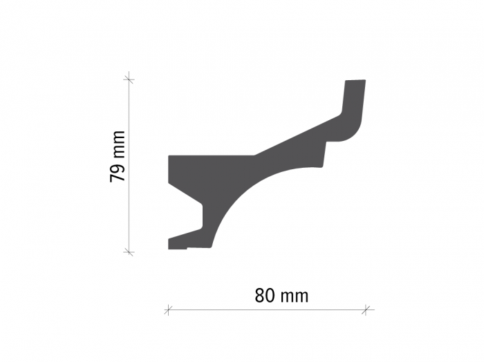Scafa luminoasa - cornisa din poliuretan,Tesori F, KF716, 7.9cmx8cmx200cm [2]