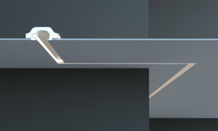 Scafa luminoasa - Tesori D, incastrata in tavan KD 119  16.5cm x7cm x115cm [1]