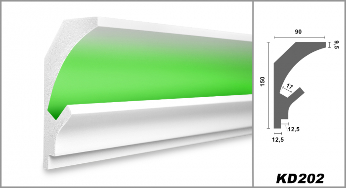 Scafa luminoasa - Tesori D, KD202, 15cm x9cm x115cm [4]