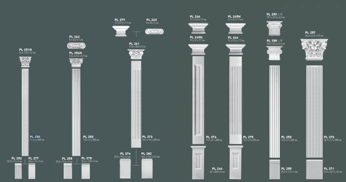 Set 5-set  complet pilastru PL 253 [7]