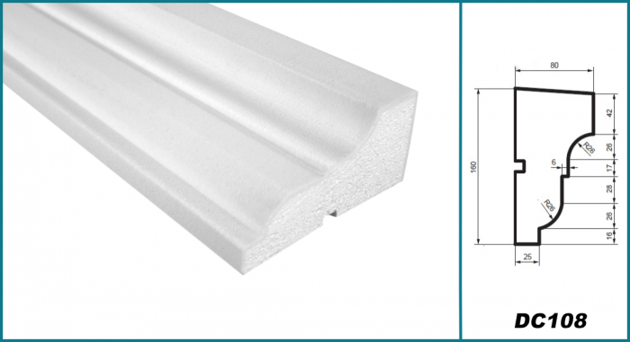 Solbanc (profil pervaz), DC 108, 16cm x 8cm x200 cm [4]
