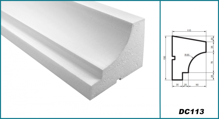 Solbanc (profil pervaz), DC 113, 15cm x 11.5cm x200 cm [4]