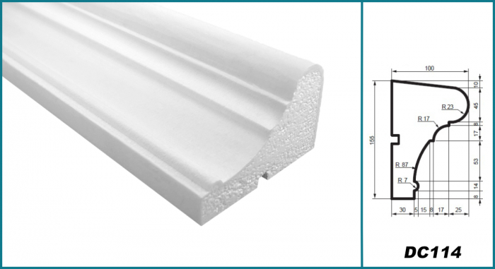 Solbanc (profil pervaz), DC 114, 15.5cm x 10cm x200 cm [4]