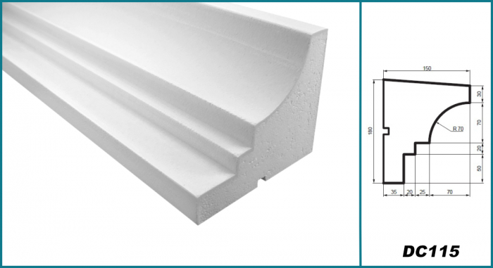 Solbanc (profil pervaz), DC 115, 18cm x 15cm x200 cm [4]