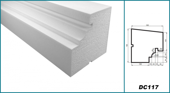 Solbanc (profil pervaz), DC 117, 19cm x 18cm x200 cm [4]