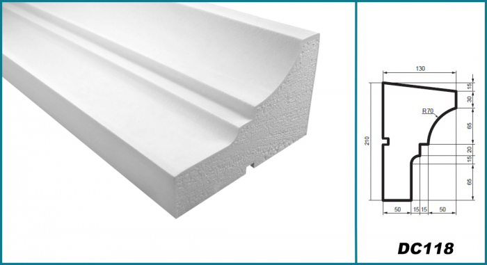 Solbanc (profil pervaz), DC 118, 21cm x 13cm x200 cm [4]