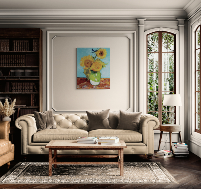 Vincent van Gogh - Vază cu Floarea-Soarelui [2]