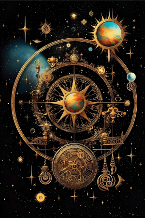 Tablouri Chic și Glam - Armonie cosmică