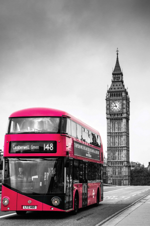 Tablouri Chic și Glam - Autobuzul roșu, Londra iconică