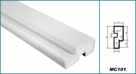 Brâu pentru exterior, MC 101, 6cm x 2.5cm x 200cm [3]