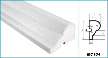 Brâu pentru exterior, MC 104, 8.5cm x 5cm x 200cm [4]