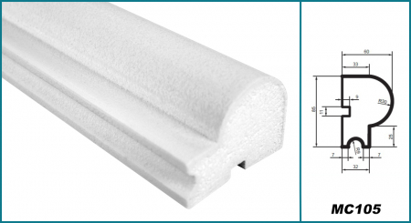 Brâu pentru exterior, MC 105, 8.5cm x 6cm x 200cm [4]