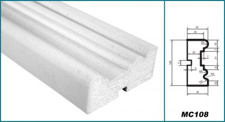 Brâu pentru exterior, MC 108, 10cm x 4.5cm x 200cm [4]