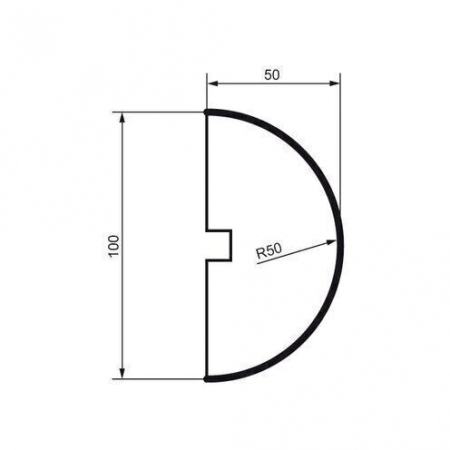 Brâu pentru exterior, MC 109, 10cm x 5cm x 200cm [1]