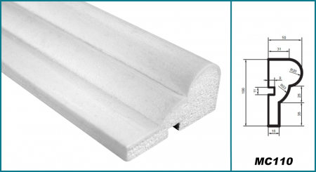 Brâu pentru exterior, MC 110, 10cm x 5cm x 200cm [4]