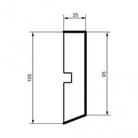 Brâu pentru exterior, MC 111, 10.5cm x 2.5cm x 200cm [1]