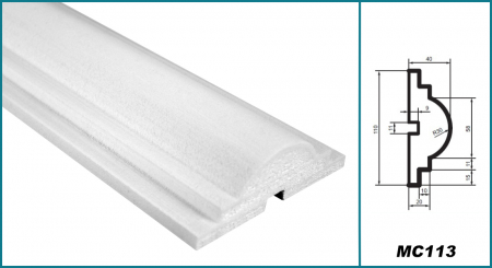 Brâu pentru exterior, MC 113, 11cm x 4cm x 200cm [4]