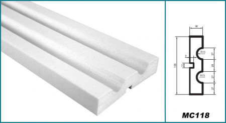 Brâu pentru exterior, MC 118, 13.5cm x 3cm x 200cm [4]