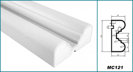 Brâu pentru exterior, MC 121, 12cm x 6cm x 200 cm [4]
