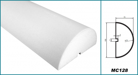 Brâu pentru exterior, MC 128, 15.5cm x 7.5cm x 200cm [4]