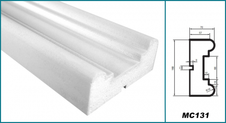 Brâu pentru exterior, MC 131, 16cm x 7cm x 200cm [4]