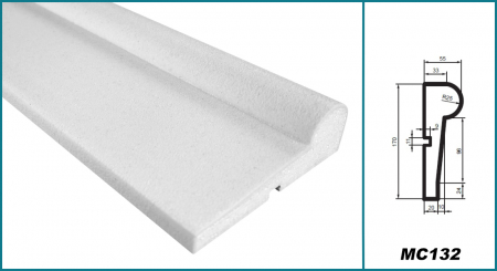 Brâu pentru exterior, MC 132, 17cm x 5.5cm x 200cm [4]