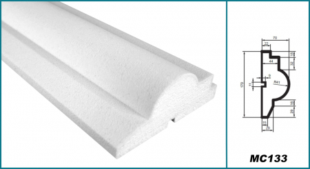 Brâu pentru exterior, MC 133, 17cm x 7cm x 200cm [4]