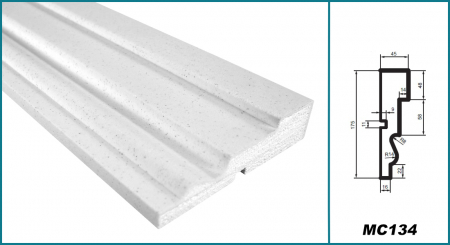 Brâu pentru exterior, MC 134, 17.5cm x 4.5cm X 200cm [4]