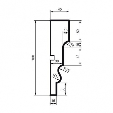 Brâu pentru exterior, MC 135, 18cm x 4.5cm x 200cm [1]